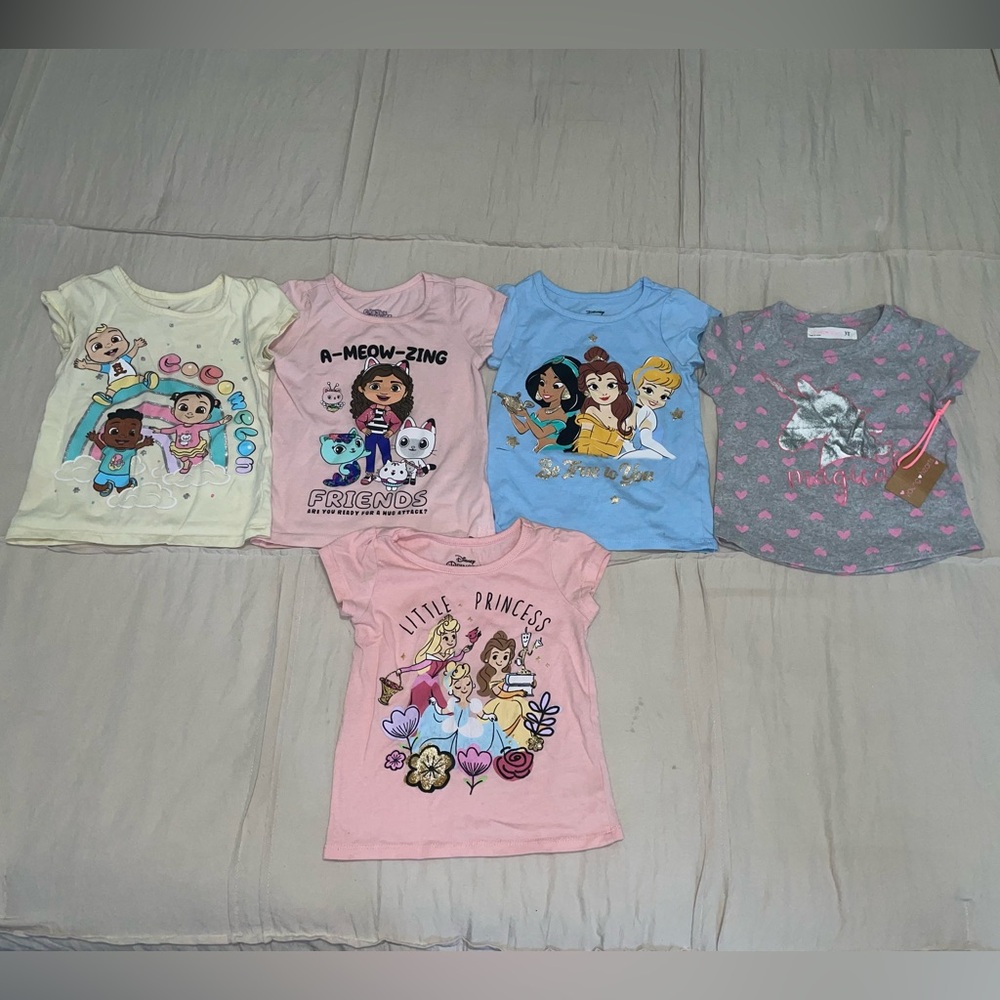 Set of 5 Kids Graphic T-Shirts